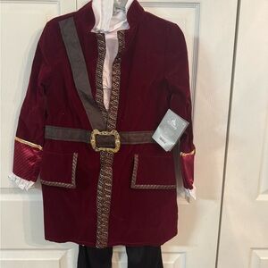 Disney Kids Pirate Costume - Burgundy and Gold